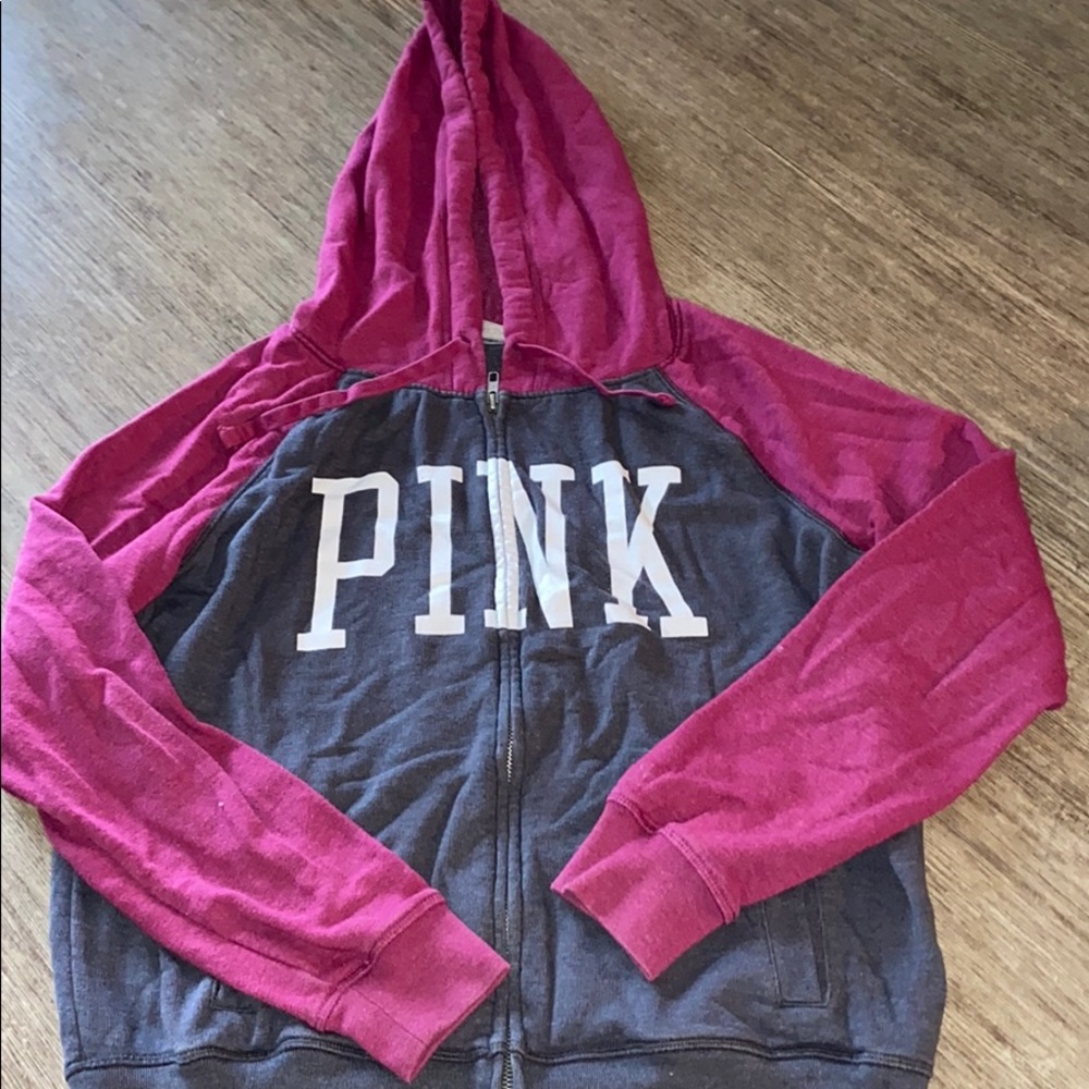 PINK zip-up hoodie